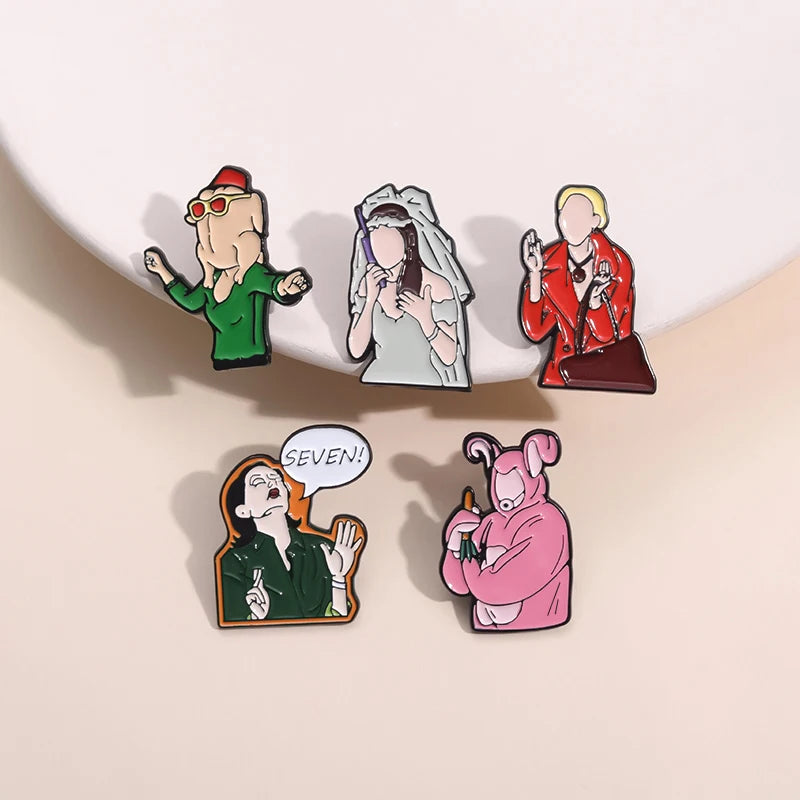 Friends TV Show Inspired Pins  - Pack of 5